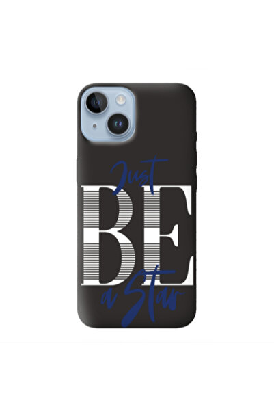 Other Apple iPhone 14 Just Be a Star Black Colored Silicone TPU Θήκη