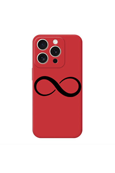 Other Apple iPhone 15 Pro Max Infinity Red Colored Silicone TPU Θήκη