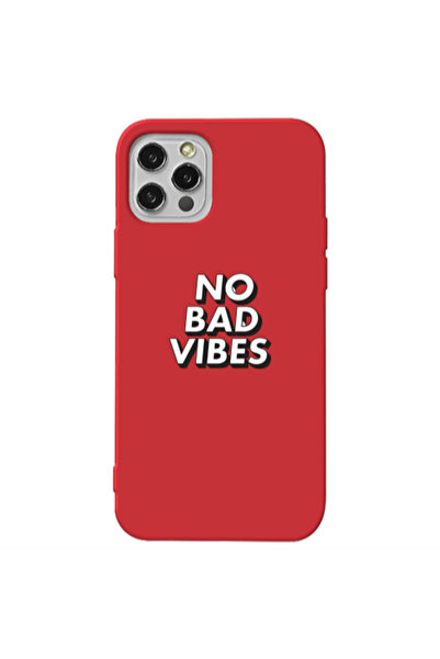Other Apple iPhone 13 Pro No bad vibes Red Colored Silicone TPU Θήκη