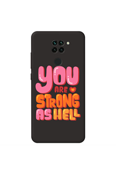 Other Xiaomi Redmi Note 9 You are Love Strong Black Colored Silicone TPU Θήκη