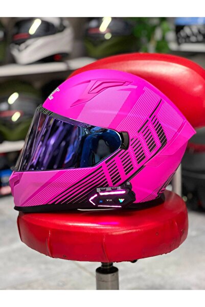 MTS prohelmet kadın motosiklet kaskı interkomlu