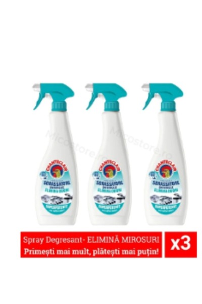 chante clair Pachet promo 3 x Spray Degresant Chanteclari elimina mirosurile,...
