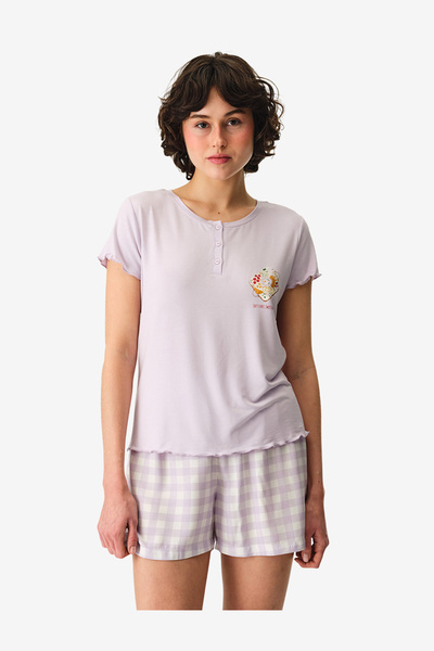 Penti Women Sweet Day Short Sleeve Lilac T-Shirt