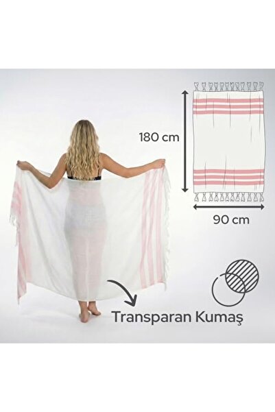 Yıldızan Albemo Pink 4-Pack - 90 X 180 cm - Thin & Transparent - Silky Soft P...