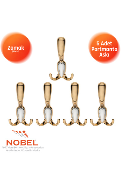 Nobel Aris Portmanto Askısı, Metal Vestiyer Askısı, Altin Matkrom, Duvar ve D...