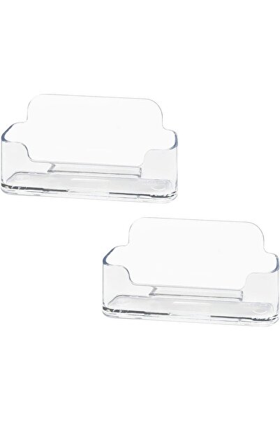 Arabest 2-Pack Acrylic Business Card Holder,Large Capacity Clear Plastic Disp...