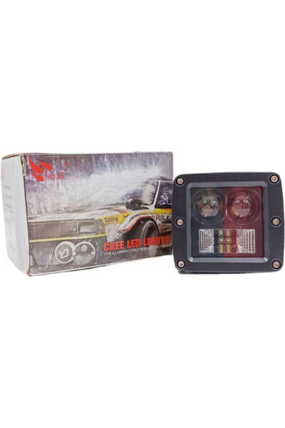 Other Τετράγωνος Προβολέας Αυτοκινήτου LED 12 / 24V 8,5 εκ. 1 Τεμάχιο Κωδικός...