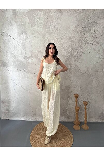 End Black Store Women's Summer Tiril Tiril Wrap Double Set Shoulder Detailed ...