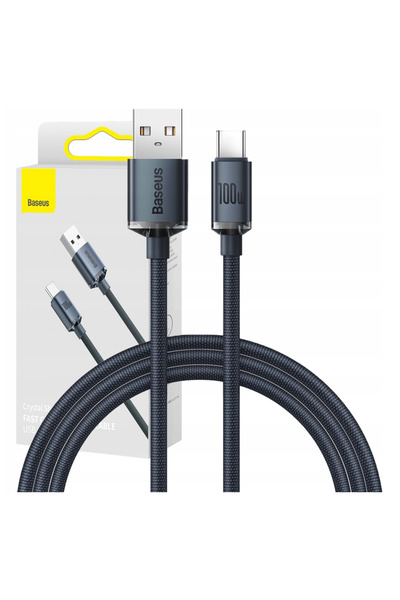 Baseus Cablu USB la USB-C 100W pentru telefoane și laptopuri, încărcare rapid...