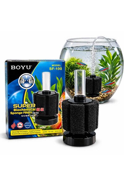 Boyu Filtru burete acvarii mici 4 X 4 X 6 cm cu talpa grea