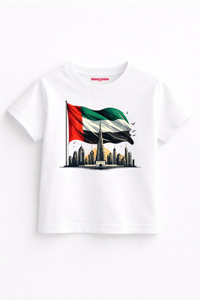 Rabona Fashion Uae Flag & City Kids T-Shirt