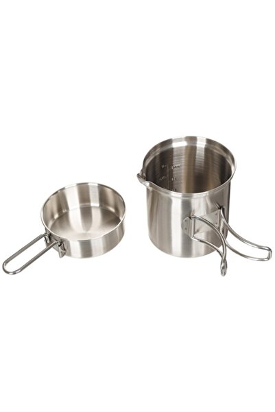 Fox Outdoor Σετ Mess Kit Stainless Steel Pot Pan