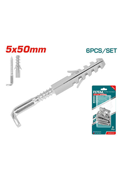 TOTAL مجموعة شنكل على كرت 5x50mm 6PCS/SET WJSPK5032 توتال