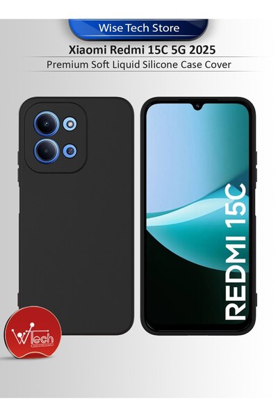 Wtech Xiaomi Redmi 15C 5G 2025 Premium Soft Liquid Silicone Case Cover