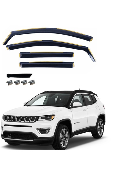 Flexzon Ανεμοθραύστες για JEEP COMPASS 2018+ 4 τεμάχια. FZVETRBR0139