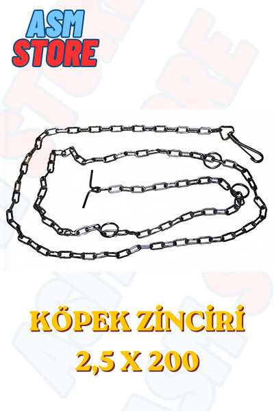 asmstore Dog Chain / 2.5X200 - 1 Piece