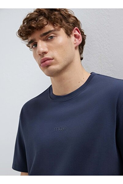 Mavi M0613102 Printed T-Shirt Men's T-Shirt Dark Blue
