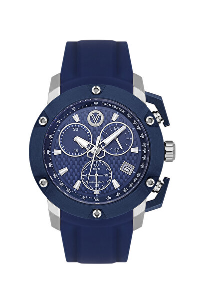 Valentino Orlandi Dark Blue Silicone Band Watch for Men VO.1.10037-1