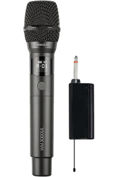 Sonic Gear WM 3000UL Ασύρματο Μικρόφωνο Χειροποίητο για Φωνητικά σε Γκρι Χρώμ...