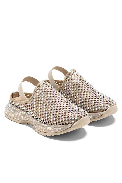 Dedos Women's Special Design Stone Patterned Orthopedic Sole Summer Luxury Sa...