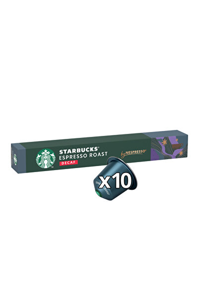 Starbucks by Nespresso Capsule Cafea Decaf, Espresso Roast, 10 Buc, Fără Cofeină