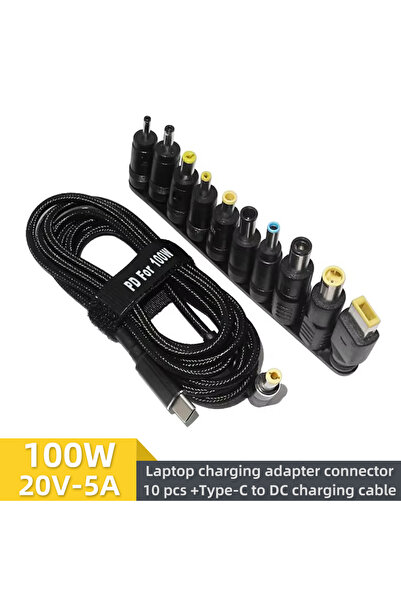 Choice 100W Type C Dc Power Adapter Jack Connector USB Type C to Universal Fa...