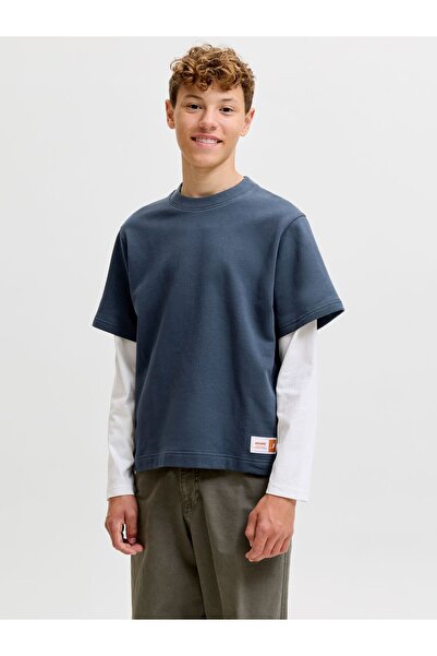 Jack & Jones Junior Chlapecká mikina s barevnými bloky