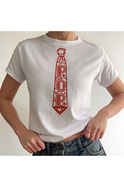 Grafftee Clothing تي شيرت نسائي مطبوع عليه ربطة عنق من هاري ستايلز بوب