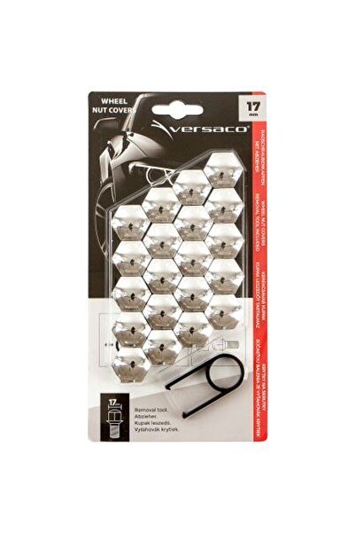 Versaco Καλύμματα για μπουλόνια χρωμίου 17mm - σετ 20 τεμαχίων.