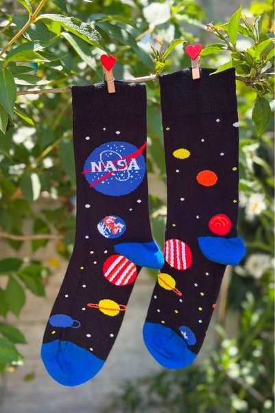LouSocks Unisex Nasa Planets Right and Left Socks