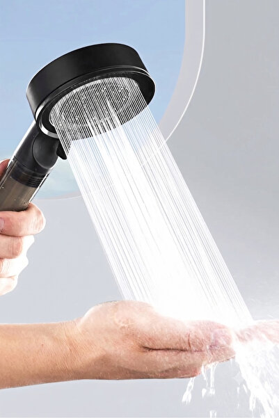 mintev 5 fonksiyonlu Filtreli Çelik Model Turbo Jet Duş Başlığı