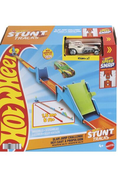 mattel Hot Wheels Piste de cascadorii - Pistă de sărituri cu mașină inclusă