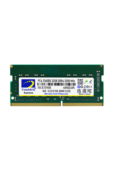 Universal Twinmos Mdd432Gb3200N, 32Gb, Ddr4, 3200Mhz, 1.2V Notebook Ram