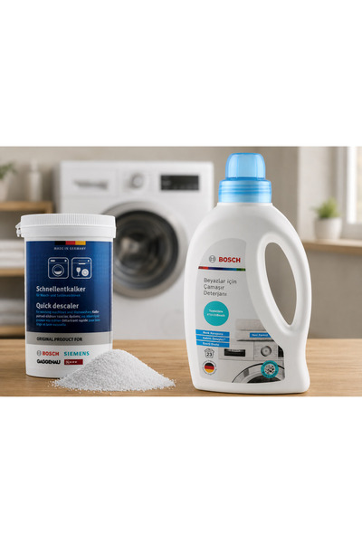 Bosch Çamaşır kireç temizleyci+ Beyazlar için çamaşır deterjanı