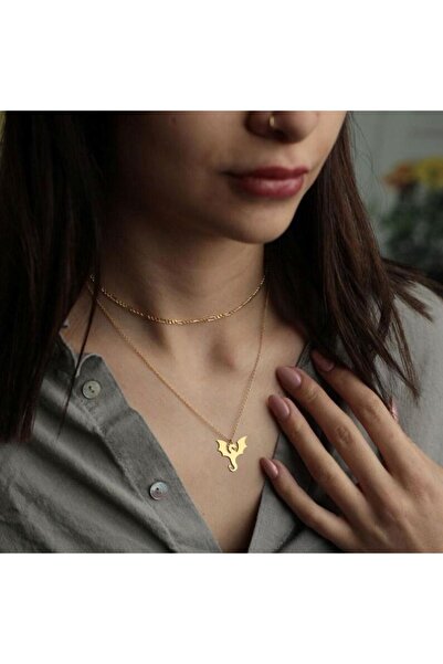 N!da Jewelry 925 Ayar Gümüş Ejderha Figürlü Kolye