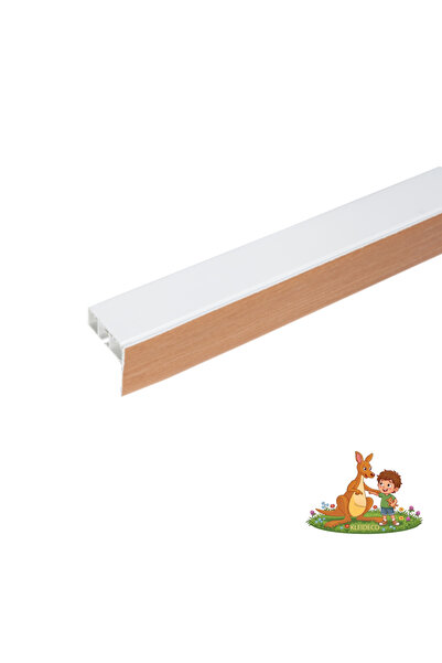 KLEIDECO Sina perdea PVC Berlin, 1 canal, cu masca decorativa, 300 cm, Stejar...
