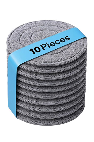 Cady One Circular Mop Replacement Parts Reusable Microfiber Round Mop Cloth f...