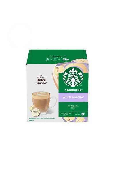 Starbucks White Mocha Capsule Cafea, 12 Buc (6+6), Compatibile Dolce Gusto, 2...