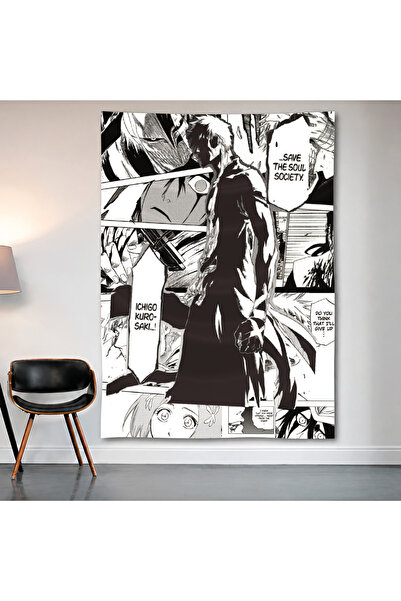 Geek Cultcha Bleach Manga Panels Wall Covering Wall Tapestry First Quality Sa...