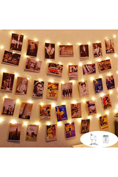 Arabest Photo Clip String Lights,10M 100 LED,8 Modes,Battery Operated,Starry ...