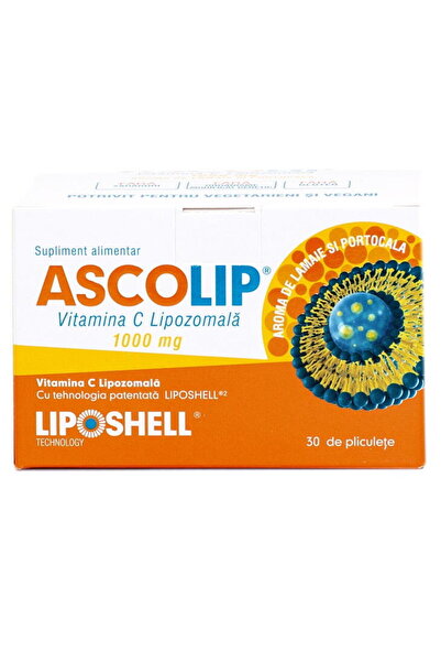 Liposhell Ascolip - Vitamina C Lipozomala cu Aroma de Lamaie si Portocale 100...