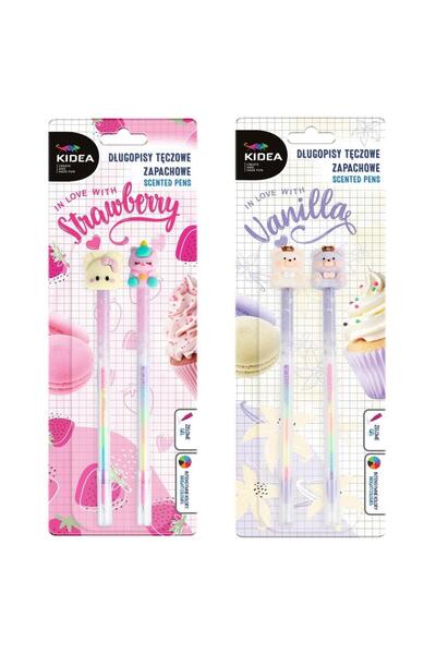 Derform Set 2 pixuri gel KIDEA, parfumate cu aroma vanilie si capsuna, corp c...