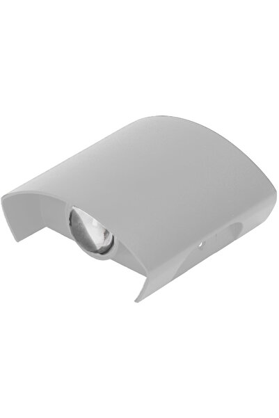 YBOSHOP Aplica LED de perete 2W, lumină caldă 3000K, IP65, aluminiu alb, inte...