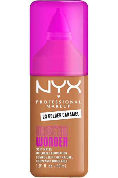 NYX Professional Makeup Make 'EM Wonder, 24H Soft Matte Foundation, Undetecta...