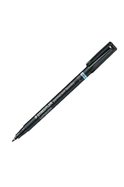 Staedtler Marker pentru textile, Staedtler, Lumocolor F, Rezistent la apa, Negru