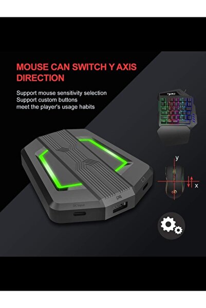 Generic محول لوحة مفاتيح وماوس P6 محمول، بديل لوحدات تحكم N-Switch و PS4 و PS...