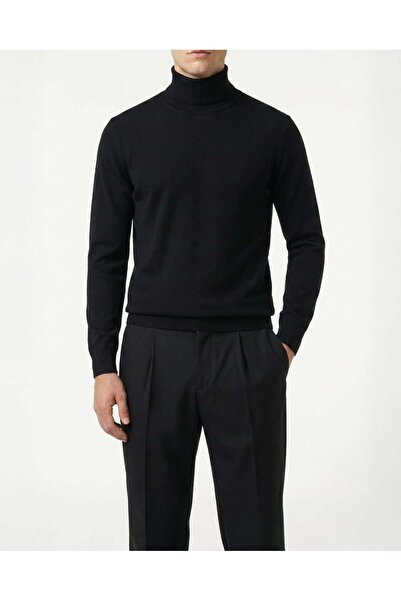TerziAdemAltun Italian Style Slim Fit Knitwear Turtleneck High Neck Sweater B...