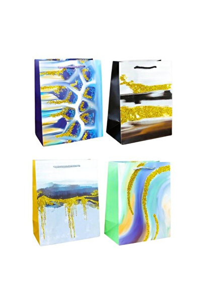 OEM Punga cadou W&K JYWK 034 S, cu sclipici, Multicolor, 23x18x10 cm