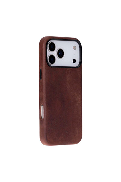 BloominBag BloomCase Mono Saddle Brown Apple iPhone 17 Pro max (6.9") Hakiki ...