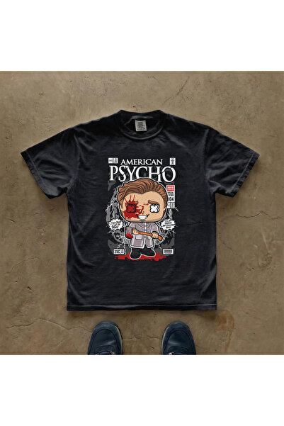Grafftee Clothing تي شيرت أمريكي مطبوع عليه American Psycho Patrick للجنسين م...